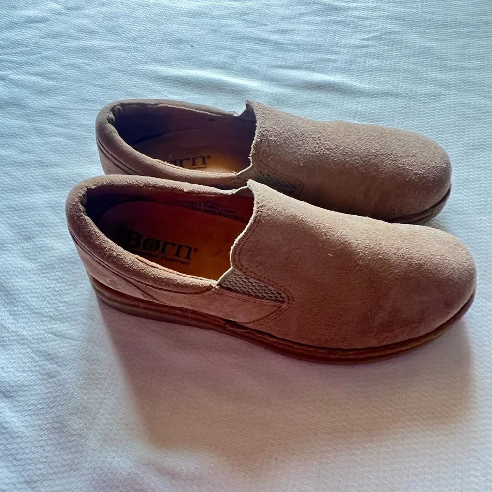 Born‎ Beige Suede Loafers